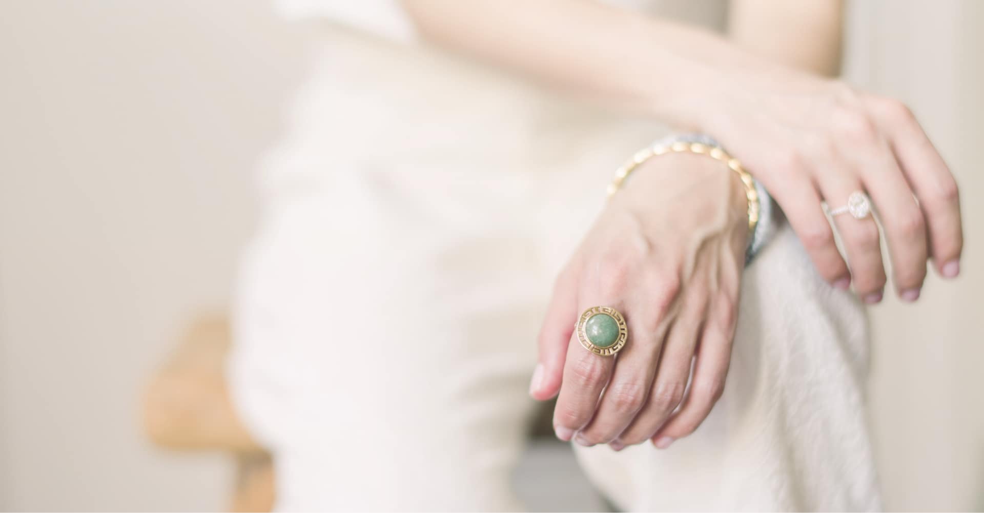 Ring painted for traditional use